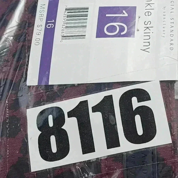 NWT Anthropologie Sanctuary Leopard Ankle Skinny Women's pants 16 8116C - Picture 9 of 9